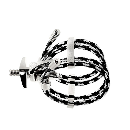 SILVERSTEIN Silver Ligature Alto Sax用 Silverstein Quattro Ligature in Silver - Clarinet Medium / Alto