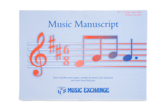 Music Manuscript No 7 (75 page S/S 18st) Scorepad