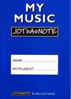 My Music Jot-A-Note (Blue) Practice Notebook