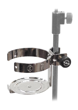 K&M Bottle or Cup Holder - Music Stand Clip on in Black 16020
