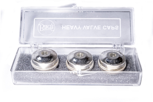 Bach Strad Trumpet Heavy Bottom Caps - Set of 3 Silver plated