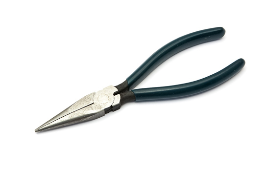 Chain Nose Pliers, Long, Smooth Jaws