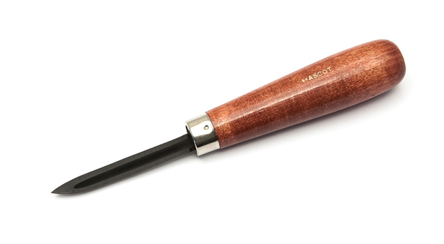 Triangular Scraper, Hollowed Sides, Straight Edges