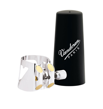 Vandoren Optimum Alto Clarinet Ligature & Cap - Plastic Cap