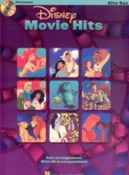 Disney Movie Hits Alto Saxophone Book & Cd