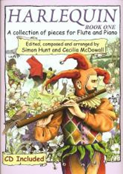 Harlequin Book 1 Hunt/McDowall Flute & Pf Bk & Cd