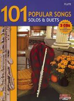 101 Popular Songs Solos & Duets Flute Book Cds