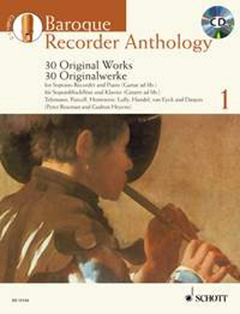Baroque Recorder Anthology 1 Soprano Book & Cd