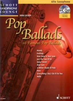 Pop Ballads Alto Book & Cd Saxophone Lounge