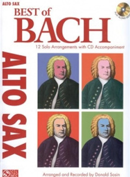 Bach Best Of Alto Sax Book & Cd