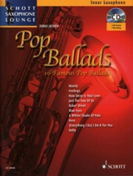 Pop Ballads Tenor Book & Cd Saxophone Lounge