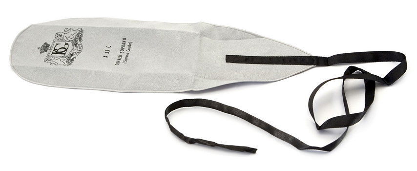 BG A33C Curved Soprano Sax Pullthrough - Chamois Style