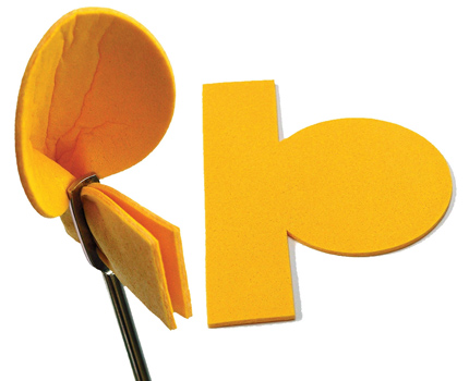 The Hood Swab for use with flute cleaning rod