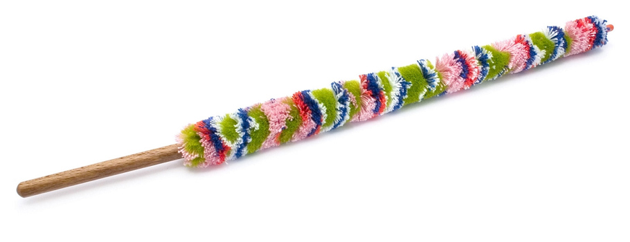 Flute Mop - Microfibre with Wooden Handle