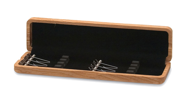 Wooden Oboe Reed Case 6 Reed Capacity - Natural