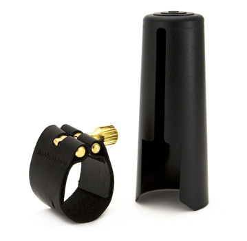 Rovner 2R Tenor/Bari Sax Ligature & Cap - Dark