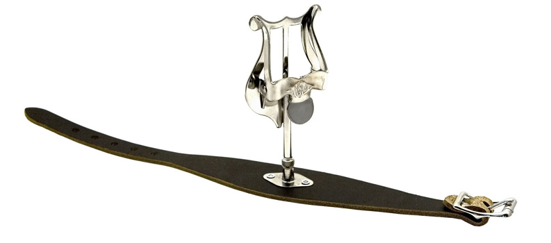 Windcraft Flute Lyre - Wrist Type, Leather Nickel Plated