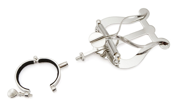 Clarinet Lyre - Felt Lined End Fit in Nickel Plate