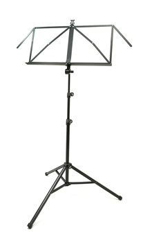 K&M Music Stand 3 Section Large Desk 10065 - Black