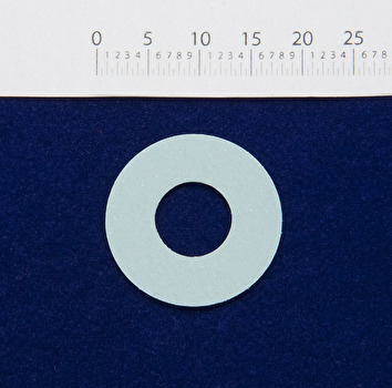 Paper Flute Washer / Shim - 0.03mm with 6.5mm hole
