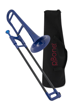 pBone Mini Plastic Trombone - Blue