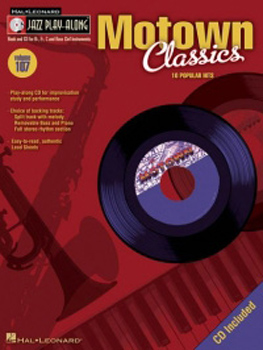 Jazz Play Along 107 Motown Classics Book & Cd