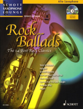 Rock Ballads Alto Book & Cd Saxophone Lounge