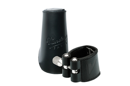 Vandoren Bb Clarinet Leather Ligature 3 Plates LC21L - Leather Cap
