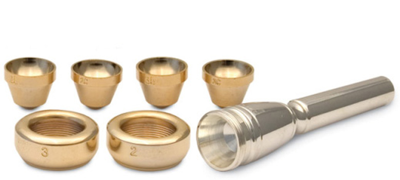 AS Trumpet Mouthpiece Kit - 4 Cups and 2 Screw Rims