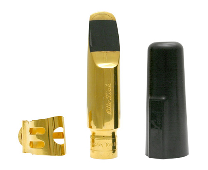 Otto Link New York Tenor Saxophone Mouthpiece Gold Plated with Lig and Cap