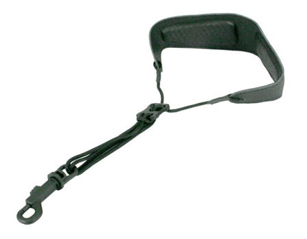 Just Joes Bassoon Gel Strap - Black Leather