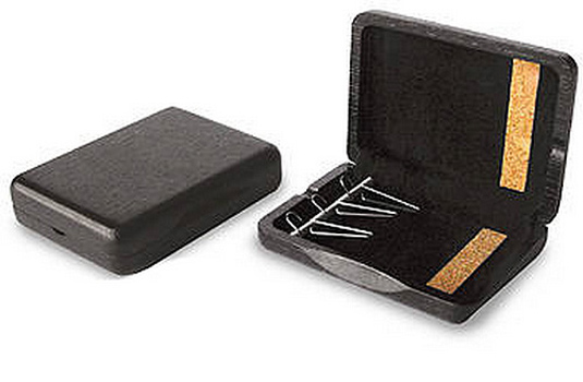 Wooden Bassoon Reed Case 3 Reed Capacity - Black