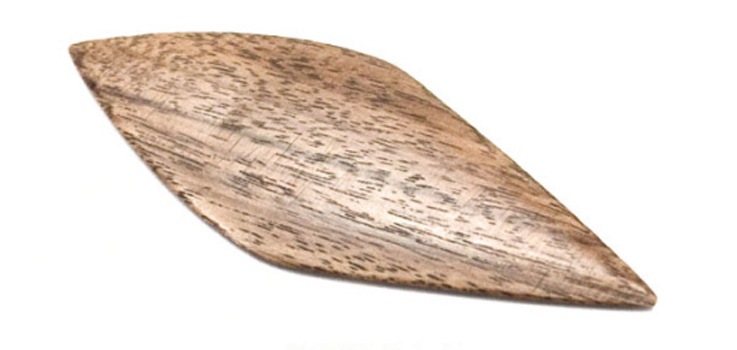 Pisoni Bassoon Reed Plaque Convex in Deluxe Ebony