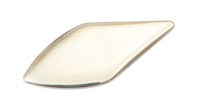 Pisoni Bassoon Reed Plaque Convex in Nickel Silver