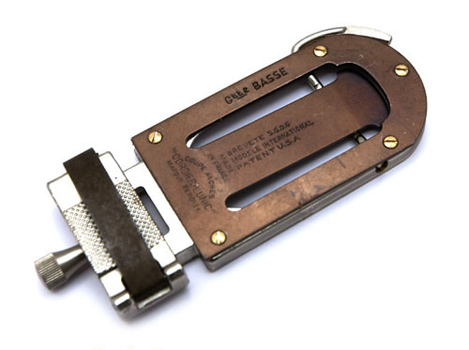 Cordier Bass Clarinet Reed Trimmer with regulator