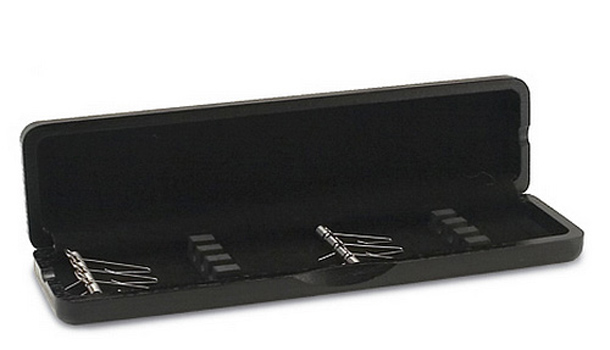 Wooden Oboe Reed Case 6 Reed Capacity - Black