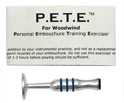 Warburton P.E.T.E Woodwind Player Embouchure Trainer - Silver Plated