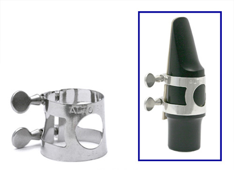 Windcraft Alto Saxophone Ligature - Nickel Plated