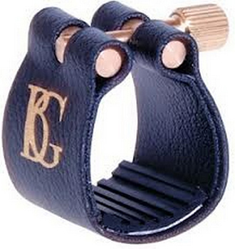 BG L16 Sopranino Saxophone Ligature & Cap - Leather Style