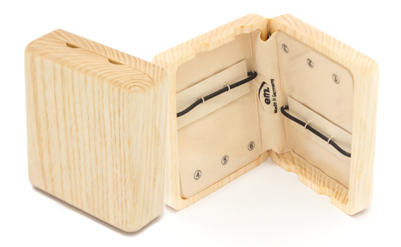 Wooden Bb Clarinet Reed Case 6 Reeds - Natural