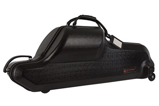 Protec BLT311CT - Baritone Sax Case - Low A or Bb - Contoured Zip Case with wheels - Black
