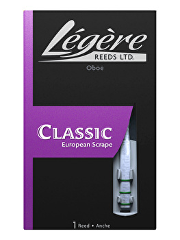 Legere Synthetic Oboe Reed European Scrape Strength Medium Soft - Green Rings