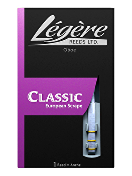 Legere Synthetic Oboe Reed European Scrape Strength - Medium - Yellow Rings