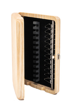 Wooden Oboe Reed Case 12 Reed Capacity - Natural