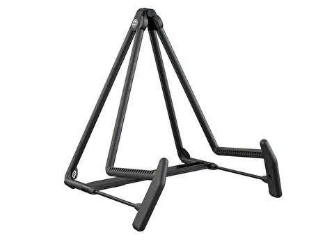 K&M French Horn Stand / Guitar Stand - 17580 - Compact Folding - Black
