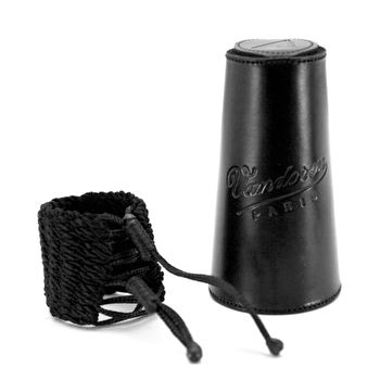 Vandoren Klassik String Ligature German Mouthpiece Fit - Leather Cap