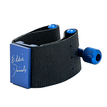Eddie Daniels Expressions Alto Saxophone Ligature with Silicon Cap - Blue