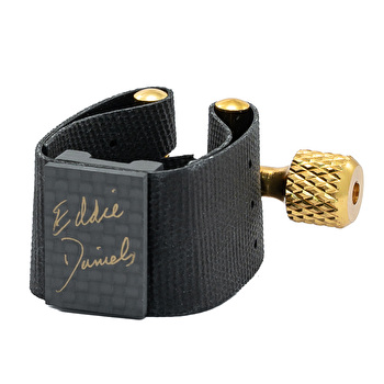 Eddie Daniels Expressions Alto Saxophone Ligature with Silicon Cap - Carbon Fibre