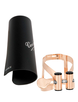Vandoren MO Alto Saxophone Ligature and Cap LC57PGP - Pink Gold Plated