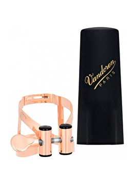Vandoren MO Tenor Saxophone Ligature and Cap LC58PGP - Pink Gold Plated
